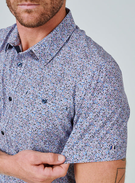 Kew Short Sleeve Shirt — Stone Rose