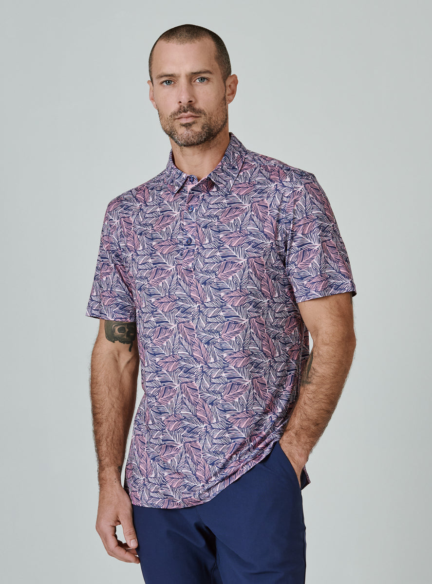 Sur Short Sleeve Polo — Rose