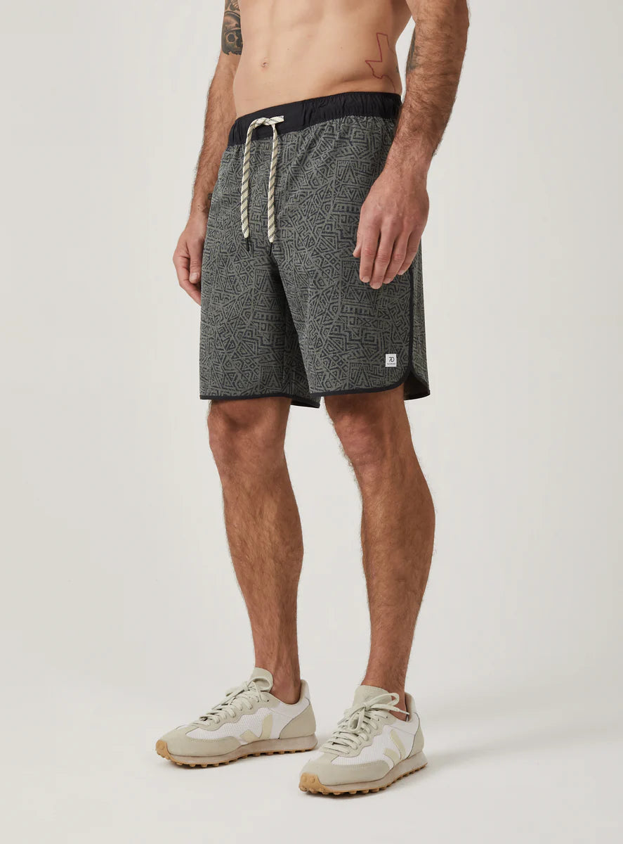 Active Shorts - Charcoal Print