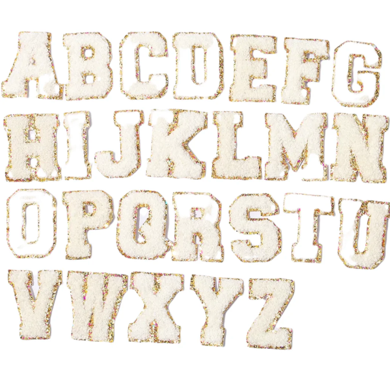 White Letter Patches