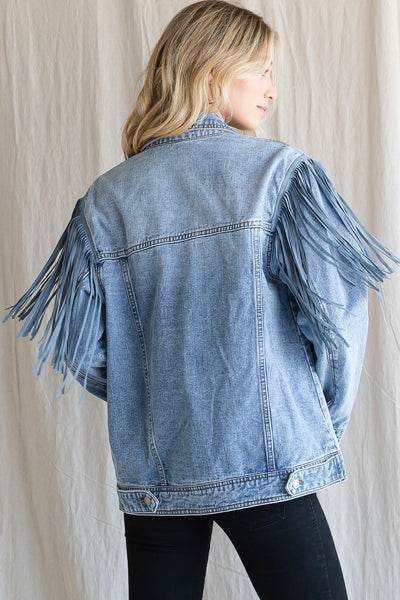 Fringe Jacket Denim