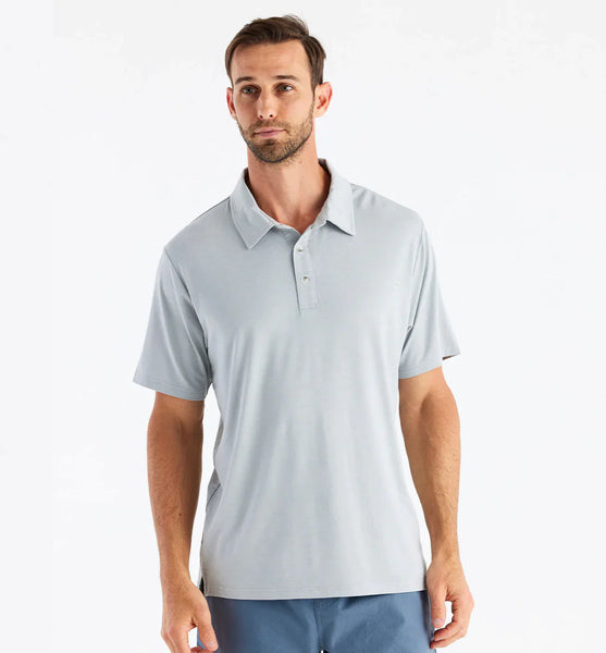 Free Fly Bamboo Flex Polo - Aspen Grey