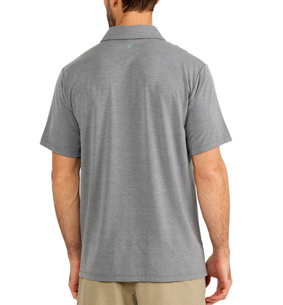 Free Fly Bamboo Flex Polo - Heather Graphite