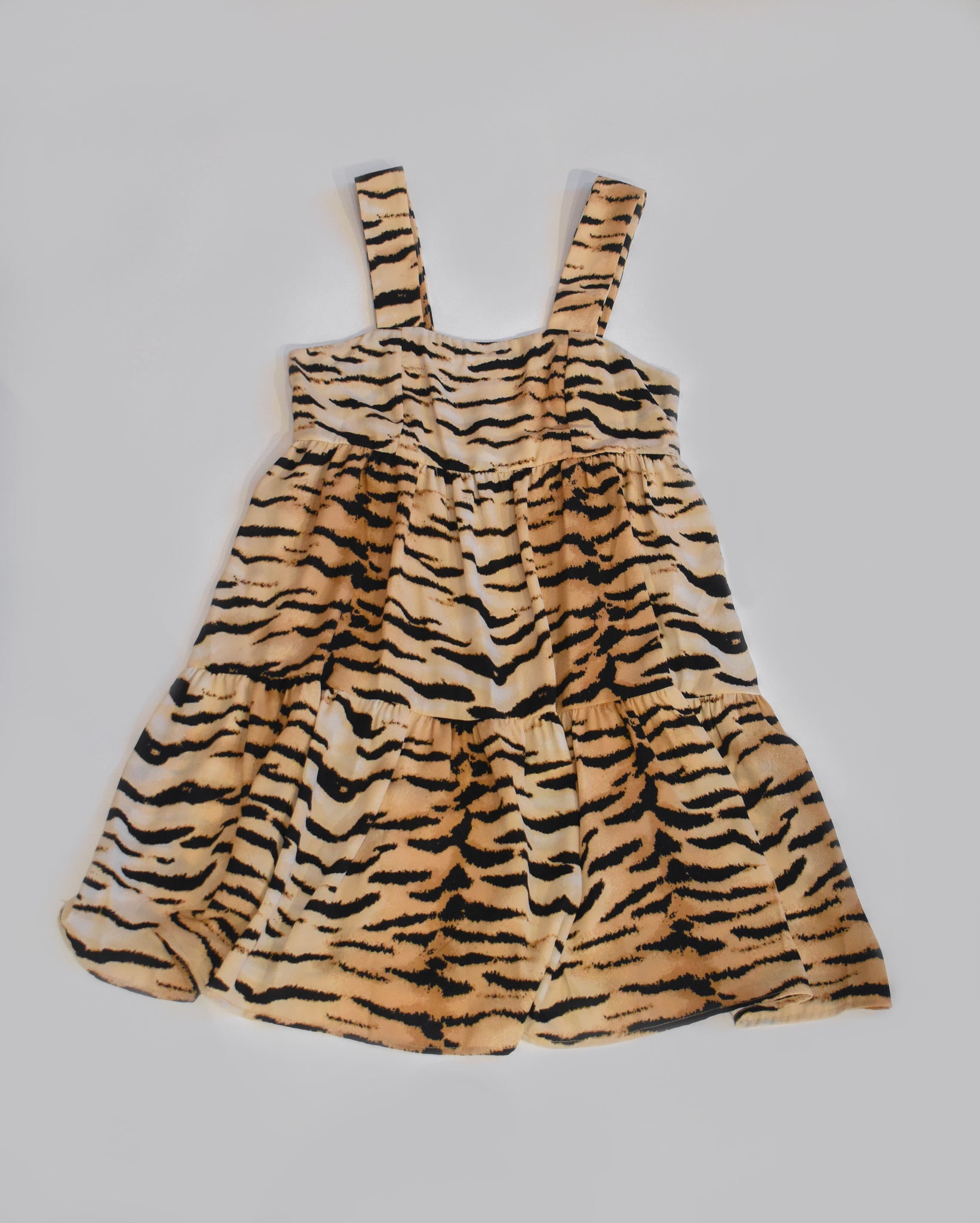Animal Smocked Back Dress