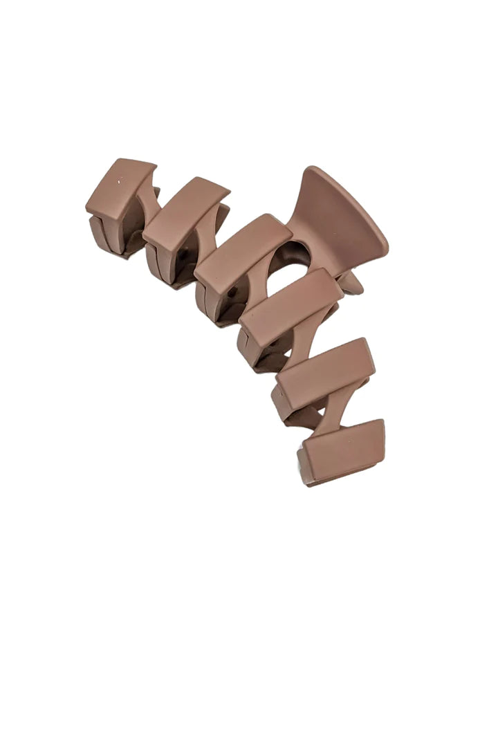 Haley Claw Clip - LT COFFEE