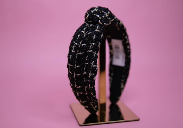 Black Tweed Headband