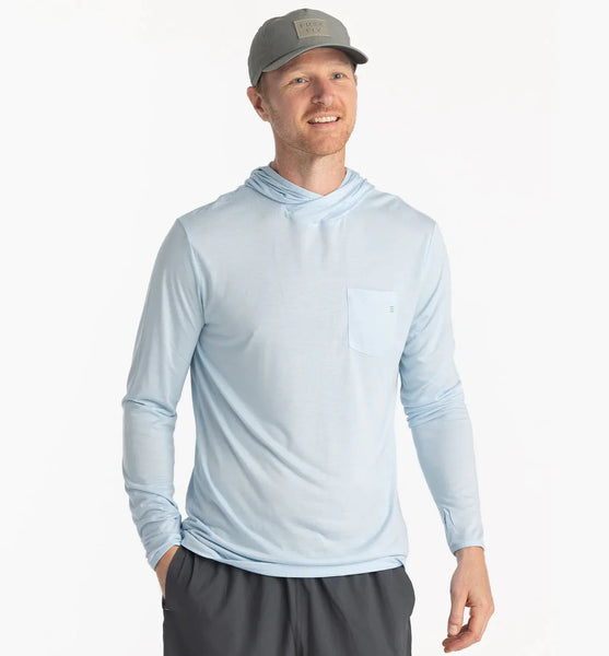 Free Fly Bamboo Lightweight Hoodie - Bluebird