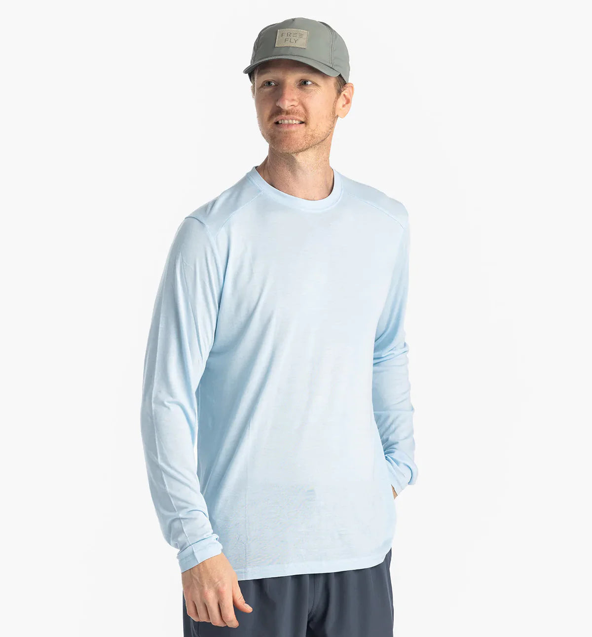 Free Fly Bamboo Lightweight  Long Sleeve - Blue Bird