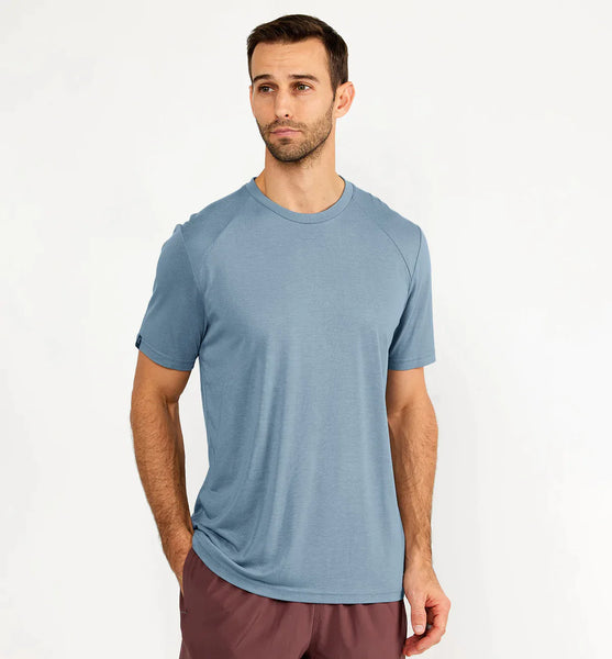 Free Fly Bamboo Lightweight Short Sleeve - Blue Fog