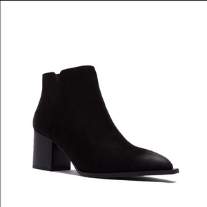 Part Bootie Black Suede