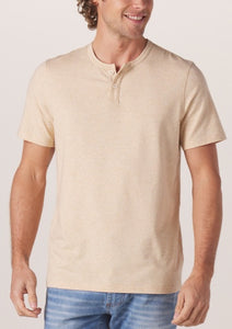 Active Puremeso Short Sleeve Weekend Henley — Iced Latte