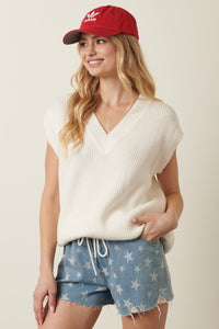 Sleeveless Sweater Ivory